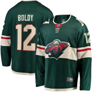 Men's Minnesota Wild Matthew Boldy Fanatics Branded Green Home Breakaway Player Jersey