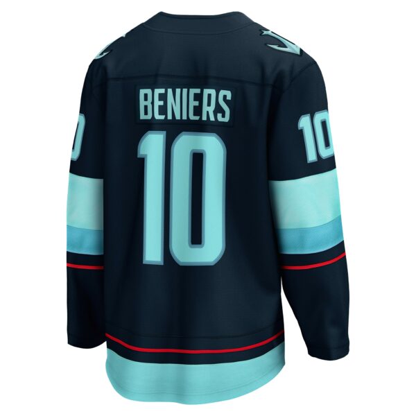 Men’s Seattle Kraken Matty Beniers Fanatics Branded Deep Sea Blue Premier Breakaway Player Jersey