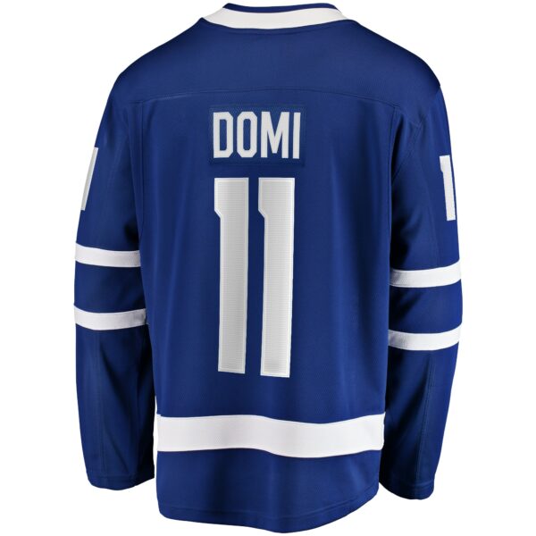 Men’s Toronto Maple Leafs Max Domi Fanatics Branded Blue Home Breakaway Jersey