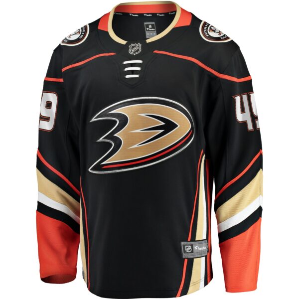 Men’s Anaheim Ducks Max Jones Fanatics Branded Black Breakaway Player Jersey