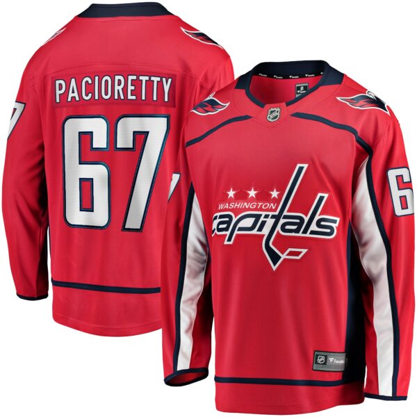 Men’s Washington Capitals Max Pacioretty Fanatics Branded Red Home Breakaway Player Jersey