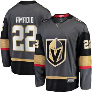 Men's Vegas Golden Knights Michael Amadio Fanatics Branded Gray Alternate Breakaway Player Jersey