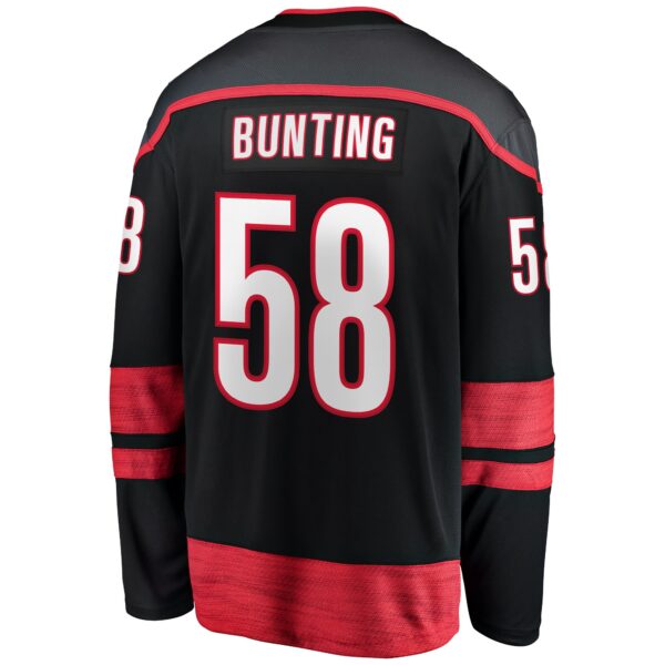 Men’s Carolina Hurricanes Michael Bunting Fanatics Branded Black Home Breakaway Jersey