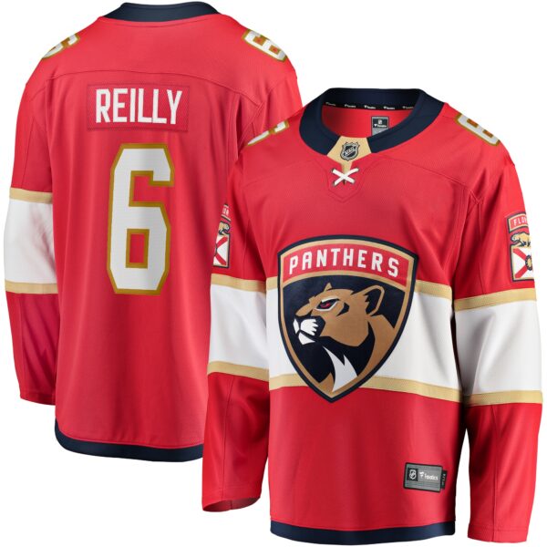 Men’s Florida Panthers Mike Reilly Fanatics Branded Red Home Breakaway Jersey