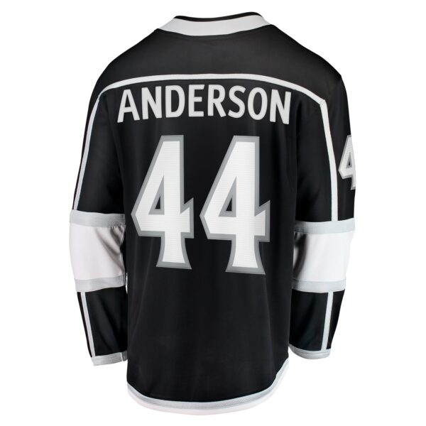 Men’s Los Angeles Kings Mikey Anderson Fanatics Branded Black Home Breakaway Player Jersey