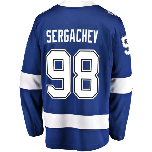 Men’s Tampa Bay Lightning Mikhail Sergachev Fanatics Branded Blue Home Breakaway Player Jersey