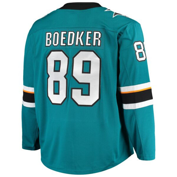 Men’s San Jose Sharks Mikkel Boedker Fanatics Branded Teal Breakaway Home Player Jersey