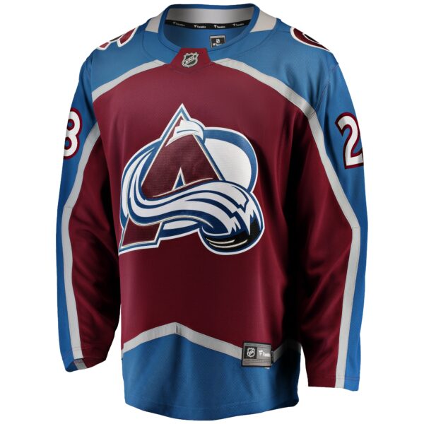 Men’s Colorado Avalanche Miles Wood Fanatics Branded Maroon Home Breakaway Jersey