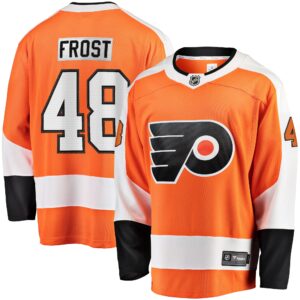 Men's Philadelphia Flyers Morgan Frost Fanatics Branded Orange Breakaway Player Jersey