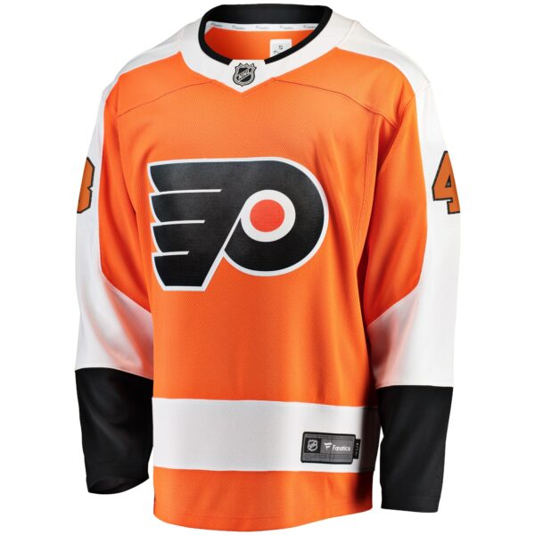 Men’s Philadelphia Flyers Morgan Frost Fanatics Branded Orange Breakaway Player Jersey