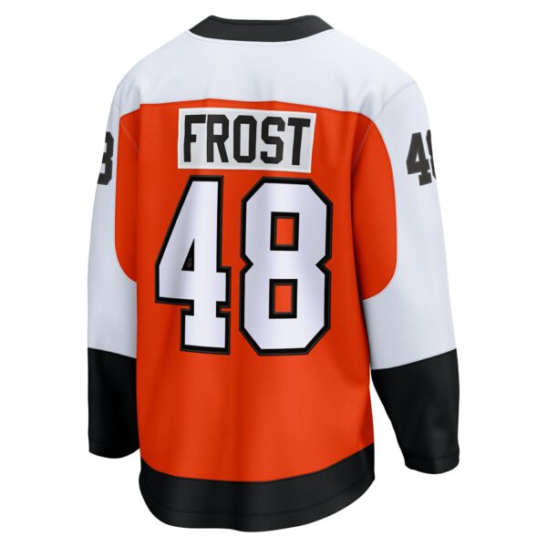 Men’s Philadelphia Flyers Morgan Frost Fanatics Branded Orange Home Breakaway Jersey