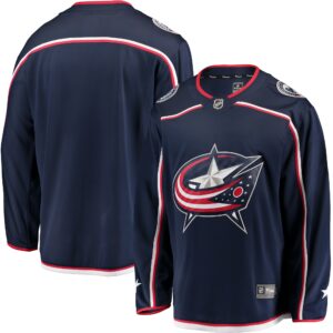 Men's Columbus Blue Jackets Fanatics Branded Navy Breakaway Home Jersey