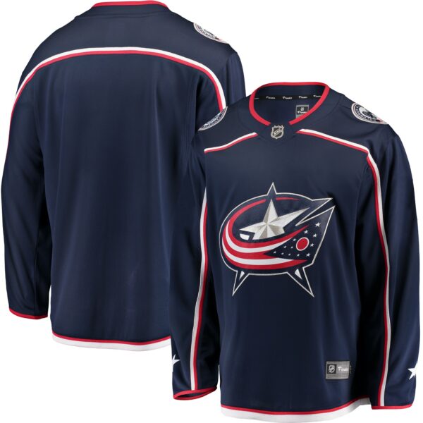 Men’s Columbus Blue Jackets Fanatics Branded Navy Breakaway Home Jersey