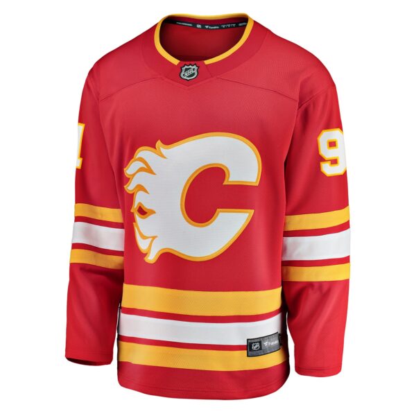 Men’s Calgary Flames Nazem Kadri Fanatics Branded Red Home Breakaway Player Jersey