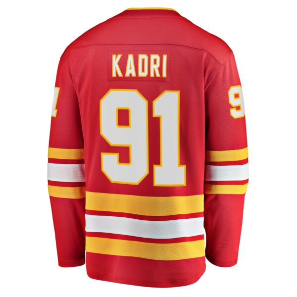 Men’s Calgary Flames Nazem Kadri Fanatics Branded Red Home Breakaway Player Jersey