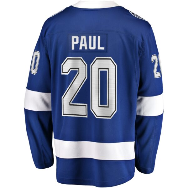 Men’s Tampa Bay Lightning Nicholas Paul Fanatics Branded Blue Home Breakaway Player Jersey