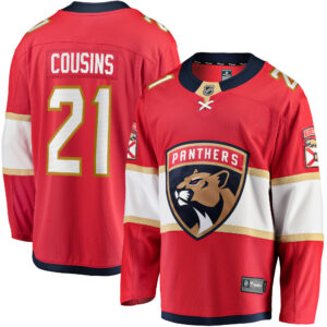 Men's Florida Panthers Nick Cousins Fanatics Branded Red Home Breakaway Player Jersey