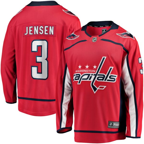 Men’s Washington Capitals Nick Jensen Fanatics Branded Red Replica Player Jersey