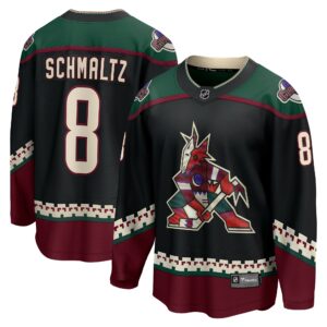 Men's Arizona Coyotes Nick Schmaltz Fanatics Branded Black Home Breakaway Player Jersey