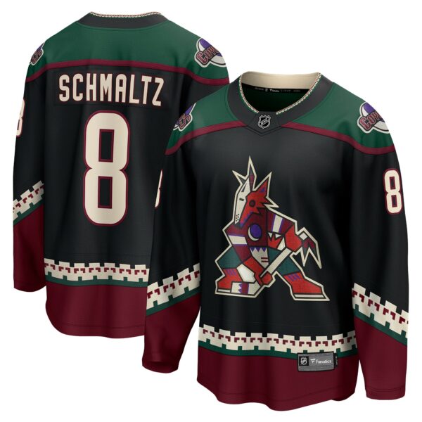 Men’s Arizona Coyotes Nick Schmaltz Fanatics Branded Black Home Breakaway Player Jersey