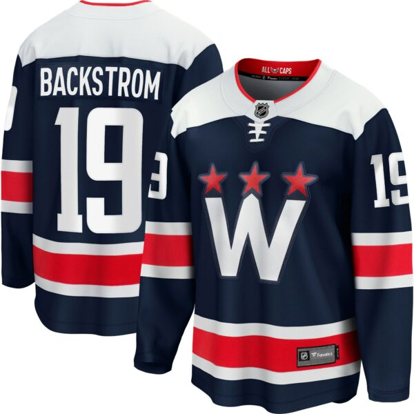 Men’s Washington Capitals Nicklas Backstrom Fanatics Branded Navy Alternate Premier Breakaway Player Jersey