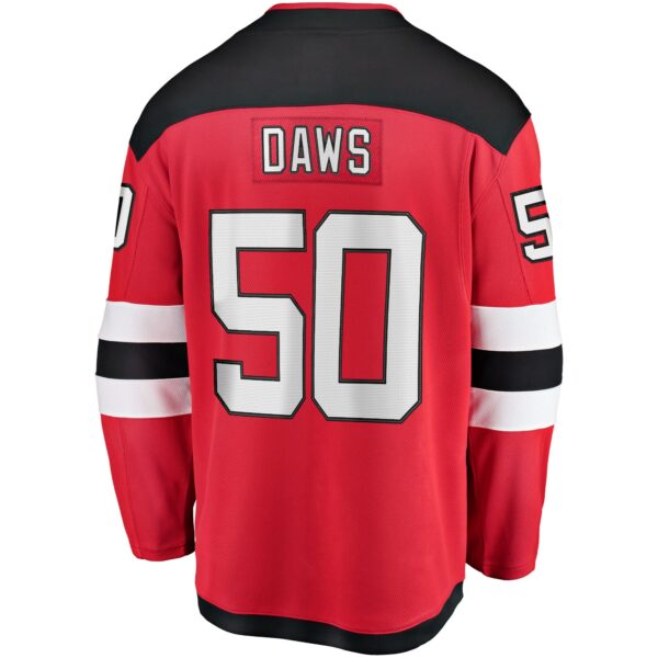 Men’s New Jersey Devils Nico Daws Fanatics Branded Red Home Breakaway Player Jersey