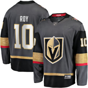 Men's Vegas Golden Knights Nicolas Roy Fanatics Branded Gray Home Breakaway Player Jersey