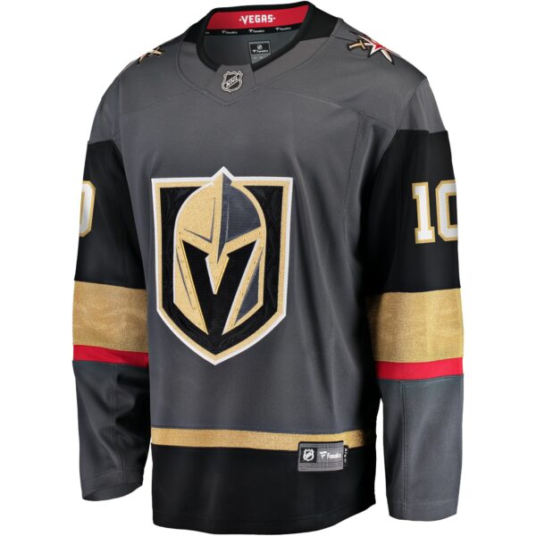 Men’s Vegas Golden Knights Nicolas Roy Fanatics Branded Gray Home Breakaway Player Jersey