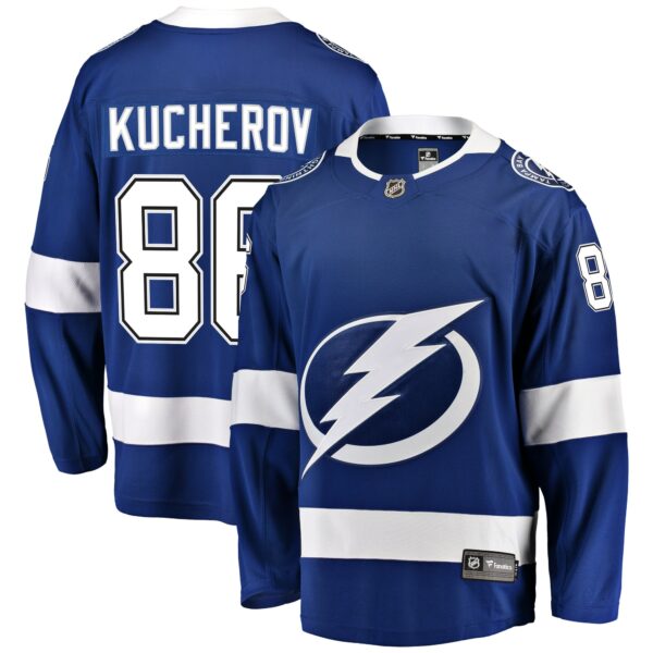 Men’s Tampa Bay Lightning Nikita Kucherov Fanatics Branded Blue Home Breakaway Player Jersey