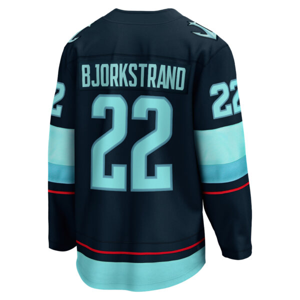 Men’s Seattle Kraken Oliver Bjorkstrand Fanatics Branded Deep Sea Blue Home Breakaway Player Jersey