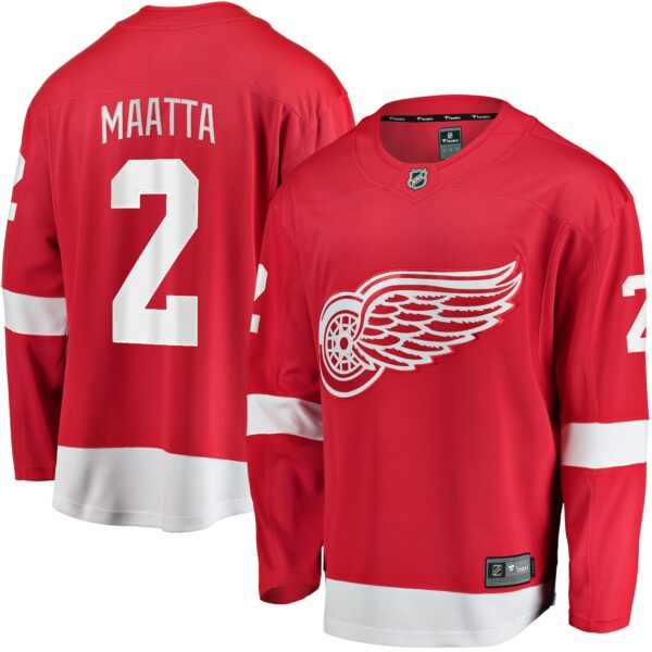 Men’s Detroit Red Wings Olli Maatta Fanatics Branded Red Home Breakaway Player Jersey