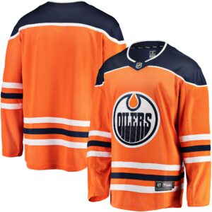 Men's Edmonton Oilers Fanatics Branded Orange Breakaway Home Jersey