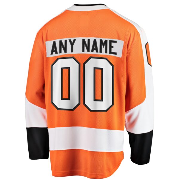 Men’s Philadelphia Flyers Fanatics Branded Orange Home Breakaway Custom Jersey