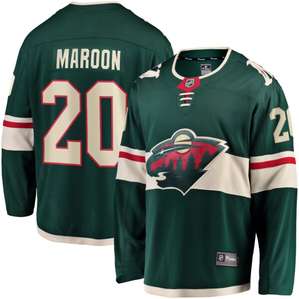 Men’s Minnesota Wild Pat Maroon Fanatics Branded Green Home Breakaway Jersey