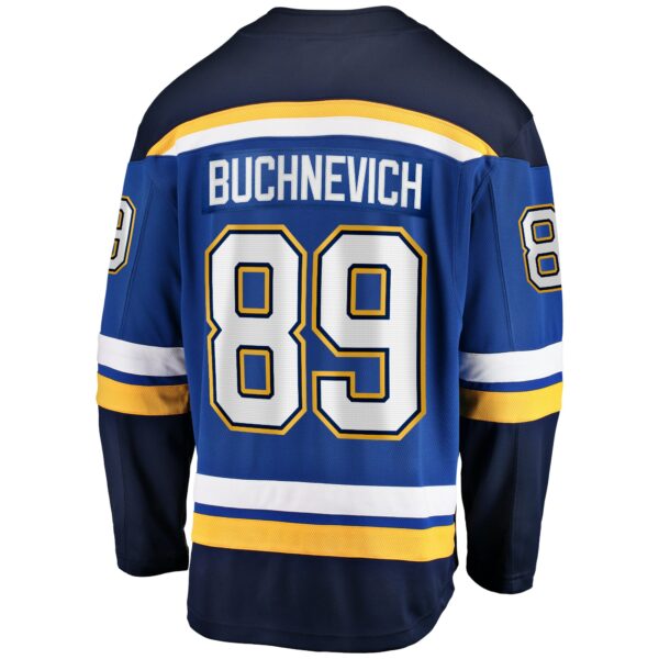 Men’s St. Louis Blues Pavel Buchnevich Fanatics Branded Blue Home Breakaway Player Jersey