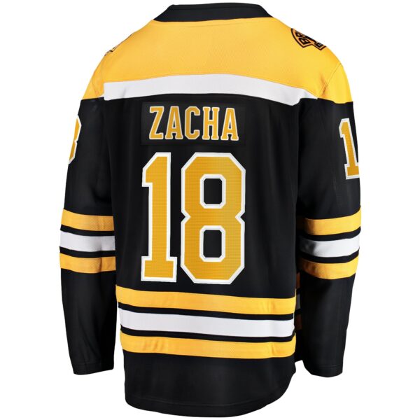 Men’s Boston Bruins Pavel Zacha Fanatics Branded Black Home Breakaway Player Jersey