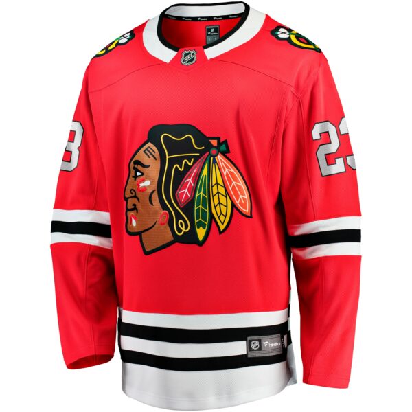 Men’s Chicago Blackhawks Philipp Kurashev Fanatics Branded Red Home Breakaway Player Jersey