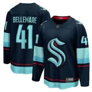 Men's Seattle Kraken Pierre-Edouard Bellemare Fanatics Branded Deep Sea Blue Home Breakaway Player Jersey