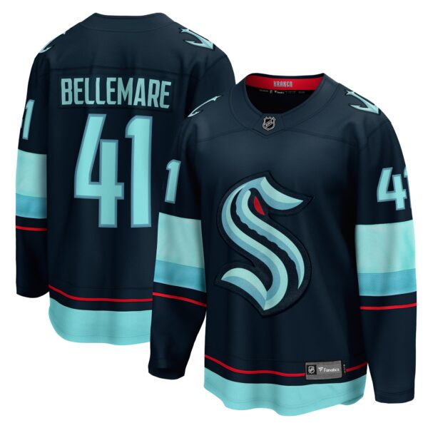 Men’s Seattle Kraken Pierre-Edouard Bellemare Fanatics Branded Deep Sea Blue Home Breakaway Player Jersey