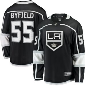 Men's Los Angeles Kings Quinton Byfield Fanatics Branded Black Home Team Breakaway Player Jersey