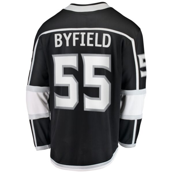 Men’s Los Angeles Kings Quinton Byfield Fanatics Branded Black Home Team Breakaway Player Jersey