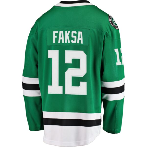 Men’s Dallas Stars Radek Faksa Fanatics Branded Kelly Green Breakaway Jersey