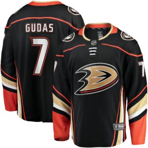 Men's Anaheim Ducks Radko Gudas Fanatics Branded Black Home Breakaway Jersey