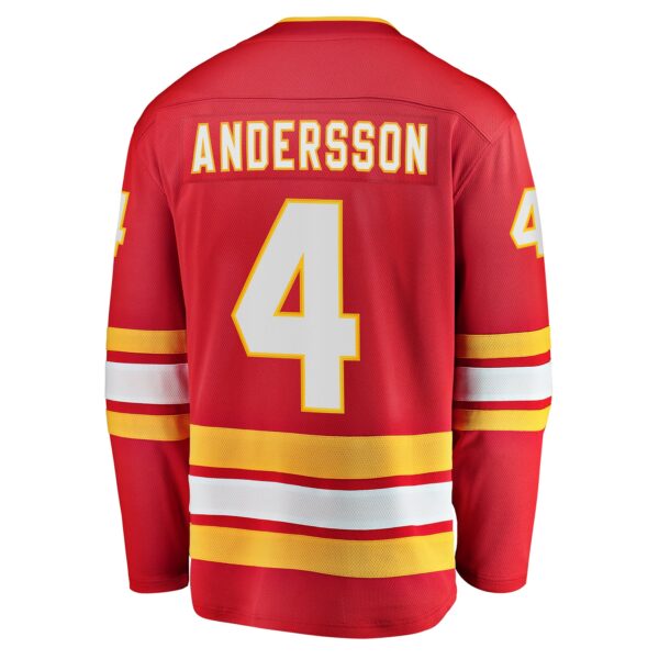 Men’s Calgary Flames Rasmus Andersson Fanatics Branded Red Home Team Breakaway Player Jersey