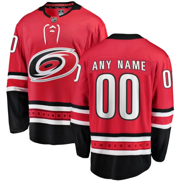 Men’s Carolina Hurricanes Fanatics Branded Red Alternate Breakaway Custom Jersey