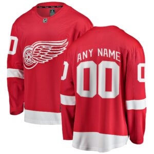 Men's Detroit Red Wings Fanatics Branded Red Home Breakaway Custom Jersey