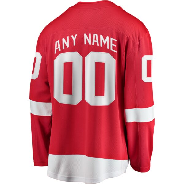 Men’s Detroit Red Wings Fanatics Branded Red Home Breakaway Custom Jersey