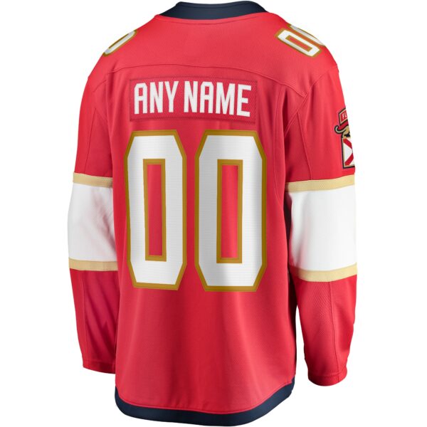 Men’s Florida Panthers Fanatics Branded Red Home Breakaway Custom Jersey