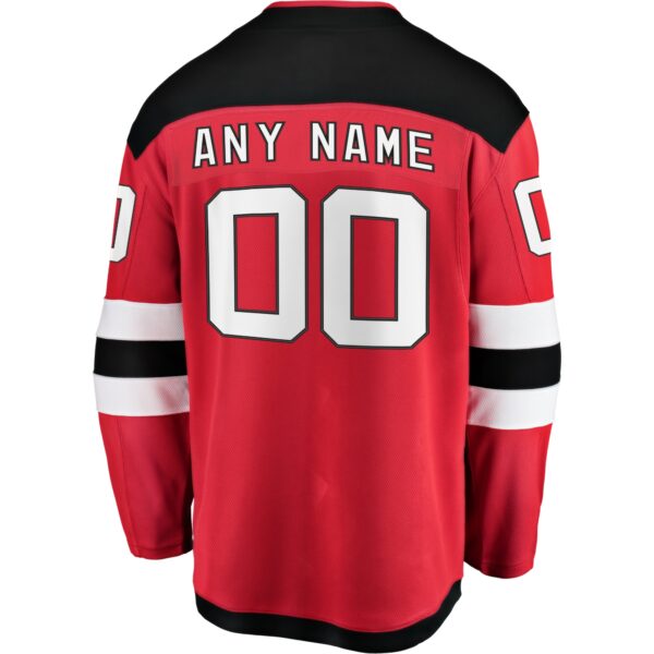 Men’s New Jersey Devils Fanatics Branded Red Home Breakaway Custom Jersey