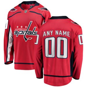 Men's Washington Capitals Fanatics Branded Red Home Breakaway Custom Jersey